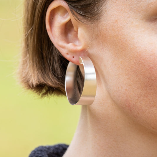 Silver Hoop Earrings