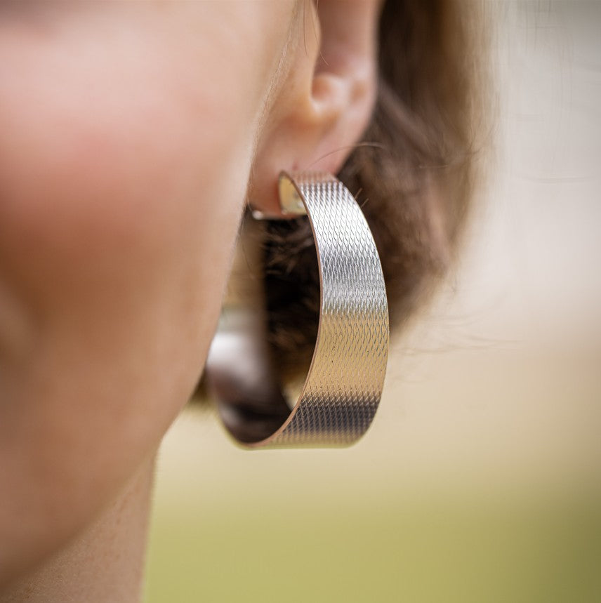 Barleycorn Hoop Earrings