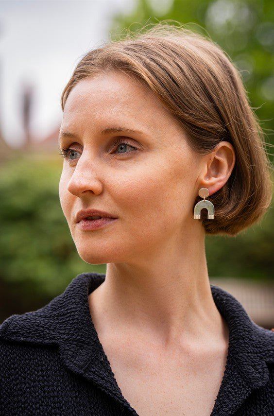 Silver Arch Earrings